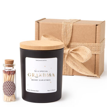 Grandma Christmas Candle Gift Set From Grandchild, 4 of 11