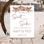 Wedding Choose A Seat Sign Autumn Floral, thumbnail 3 of 5