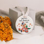 Personalised Babys First Christmas Bauble Decoration, thumbnail 6 of 9