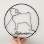 Custom Handmade Wire Dog Silhouette, thumbnail 1 of 5