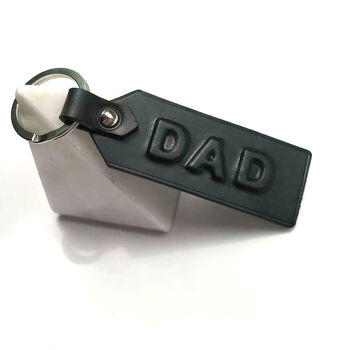 Dad Leather Keyring, 3 of 5