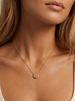 Gold Or Silver Women’s Evil Eye Coin Pendant Necklace, Spiritual Jewellery, 2 of 7