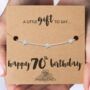 70th Birthday For Her Gold Plated Star Bracelet And Gift Wrap, thumbnail 9 of 9