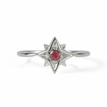 Guiding North Star Ring In Sterling Silver, 6 of 12