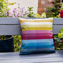 Pixel Stripes Water Resistant Garden Outdoors Cushion, thumbnail 3 of 11