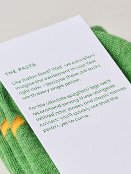 The Pasta – Luxury Socks For Foodies, 7 of 7