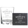 Personalised Whisky Glass And Slate Coaster Set, thumbnail 6 of 6