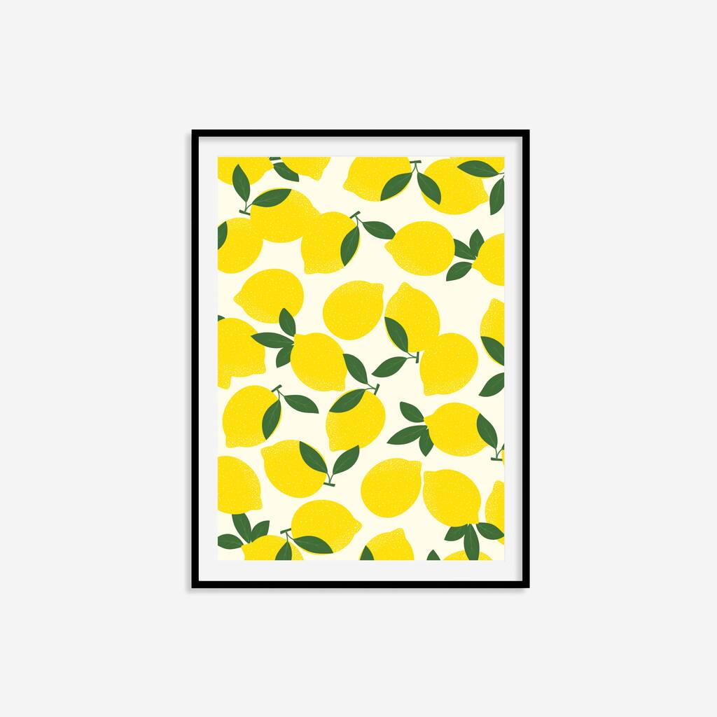 Lemons Print By Alaina Creates