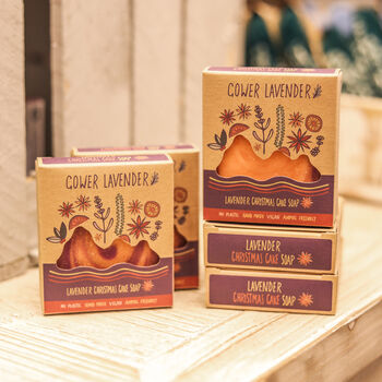 Handmade Lavender Christmas Cake Soap, 2 of 3