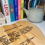 Treasured Recipe From A Loved One Heart Chopping Board, thumbnail 4 of 5