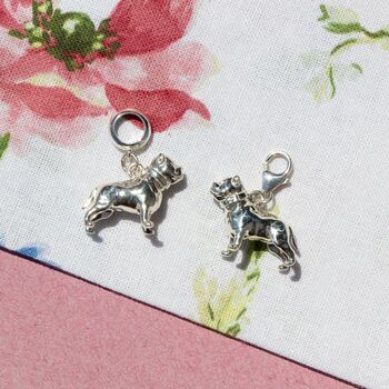 Pitbull Charm Sterling Silver, 2 of 10