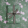 Luxury Green Holly, Christmas Wrapping Paper, thumbnail 1 of 4