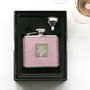 Personalised Pink Diamante Hip Flask With Funnel, thumbnail 5 of 5