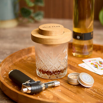 Personalised Cocktail And Whiskey Smoker In Solid Oak, 3 of 10