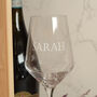 Typographic Retirement Clear Lid Bottle Box And Glass, thumbnail 6 of 7