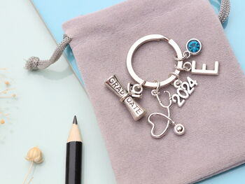 Personalized Medical Graduation Keyring Medical Student Gift, 8 of 10