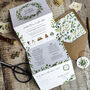 Eucalyptus Wedding Invitation With Timeline, thumbnail 7 of 9