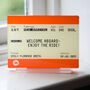 Personalised Train Ticket New Baby Gift, thumbnail 3 of 4