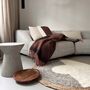 Zapotec Soft Black Recycled Throw, thumbnail 7 of 8