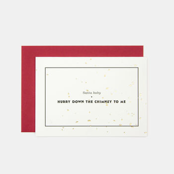Santa Baby Christmas Greeting Card, 2 of 2
