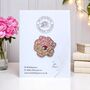 Peony Flower Hard Enamel Pin Lapel Badge, Botanical Floral Brooch, Jewellery Friendship Gifts For Women, thumbnail 1 of 8