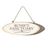 Personalised Natural Birch Wood Indoor Hanging Sign, thumbnail 3 of 4