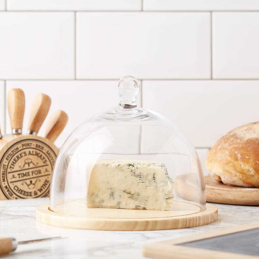 glass dome cheese board by the contemporary home