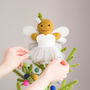 Gingerbread Angel Christmas Tree Topper, thumbnail 1 of 5