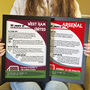 90 Years Of Being A Football Fan 90th Birthday Print Gift 50 Clubs Available, thumbnail 1 of 6