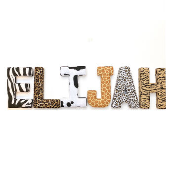 Animal Print Full Name Fabric Letters, 3 of 5