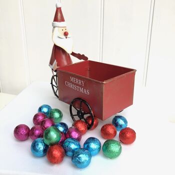 Santa On Trike With Chocolate Treats, 4 of 4