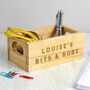 Personalised Bits And Bobs Mini Wooden Crate, thumbnail 1 of 4