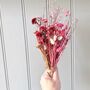 Letterbox Dried Flower Bouquet With Message, thumbnail 6 of 8