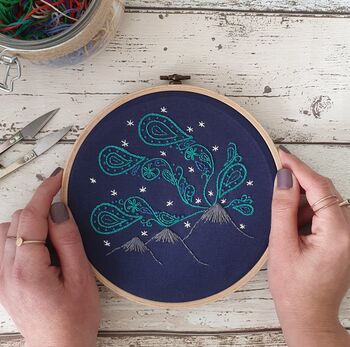 Northern Lights Embroidery Kit, 5 of 6