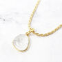 Statement Moonstone June Birthstone Rope Necklace, thumbnail 1 of 4