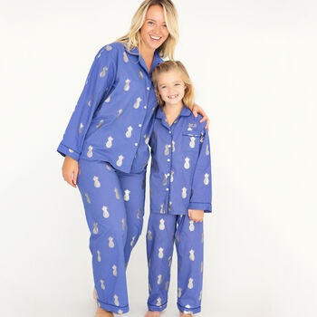 Mother And Daughter Personalised Cotton Pineapple Pjs, 2 of 6