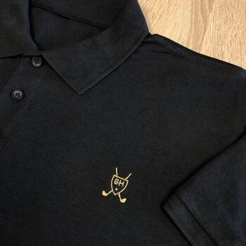 Personalised Golf Motif Polo Shirt, 2 of 5