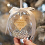 Personalised Engagement Christmas Bauble, thumbnail 1 of 7