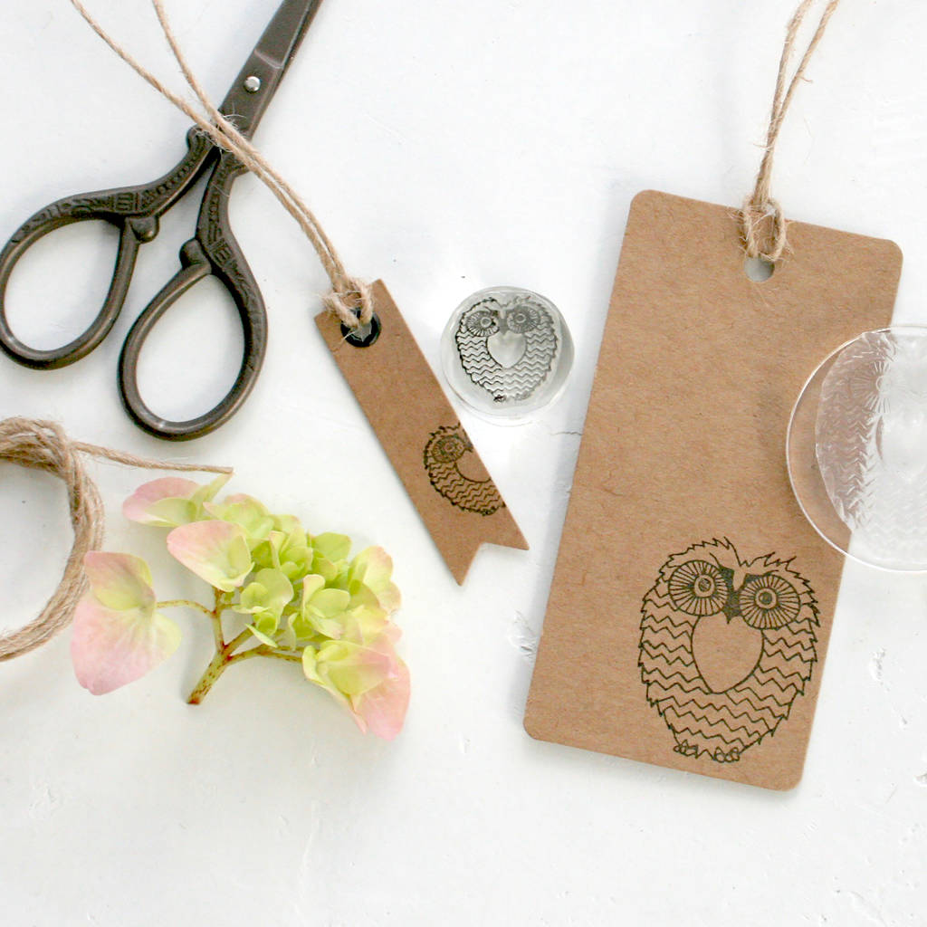 Owl Clear Rubber Stamps By Little Stamp Store