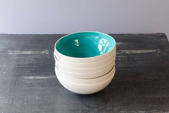Handmade Porcelain Pasta Bowl, 5 of 11