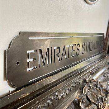 Emirates Stadium Metal Football Street Sign – Designed And Made In Britain, 6 of 9