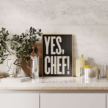 Yes Chef! Typographic Print, 4 of 10
