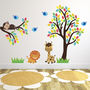 Tree, Branch And Jungle Animals Wall Sticker, thumbnail 1 of 3