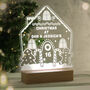 Personalised Gingerbread House Wooden Based LED Christmas Light, thumbnail 3 of 10