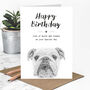 English Bulldog Birthday Card, thumbnail 1 of 5