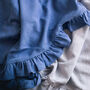 Linen Throw With Frill, thumbnail 7 of 10