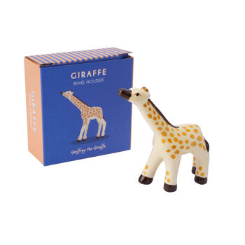 Giraffe Ceramic Ring Jewellery Holder In Gift Box, 2 of 4