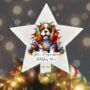 Personalised King Charles Spaniel In Christmas Lights, thumbnail 5 of 10