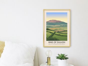 Ring Of Gullion Aonb Travel Poster Art Print, 2 of 8