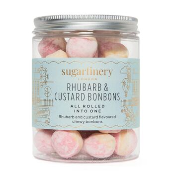 Rhubarb And Custard Bonbons Sweet Jar, 2 of 3